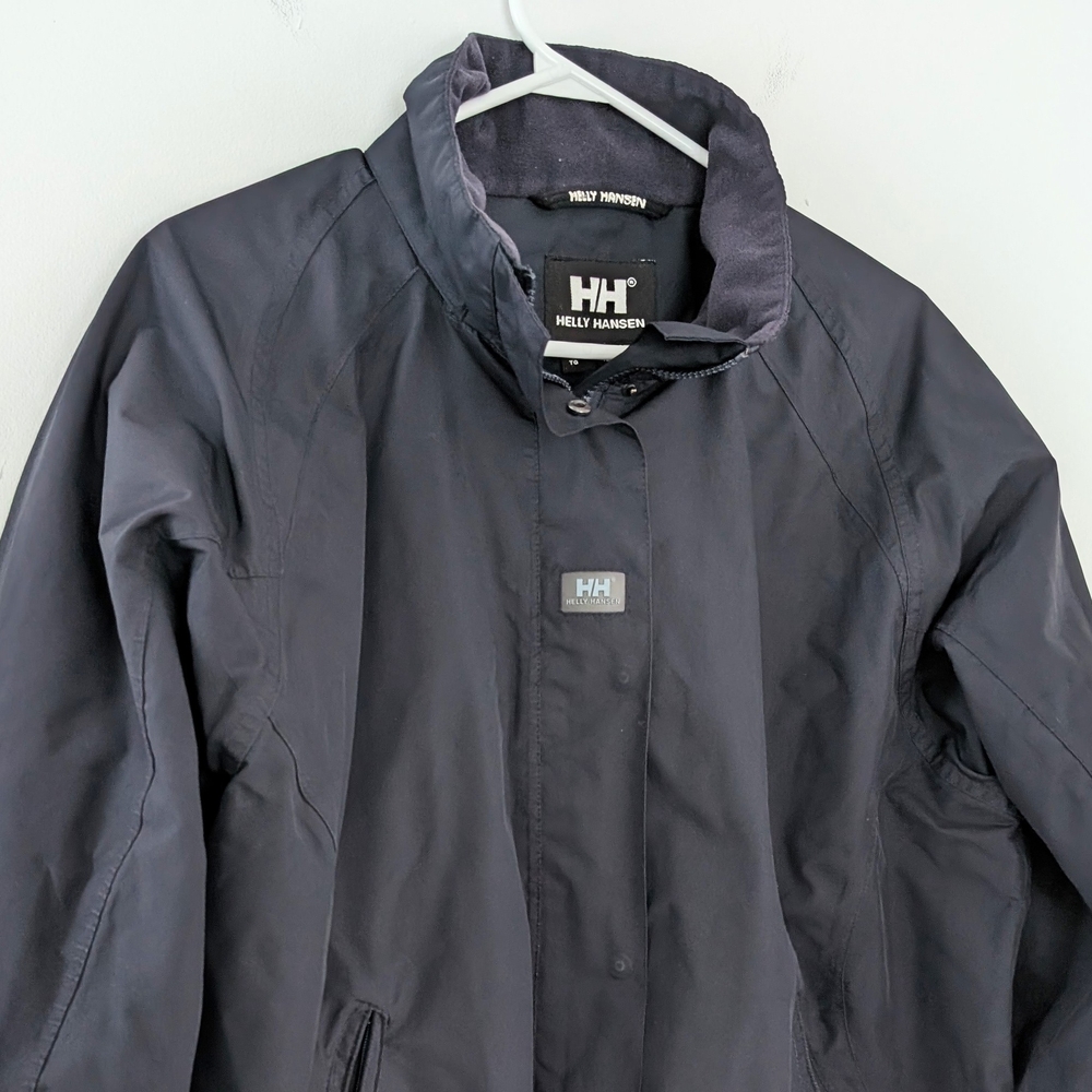 Helly Hansen Blue Raincoat Lightweight Weather-Resistant